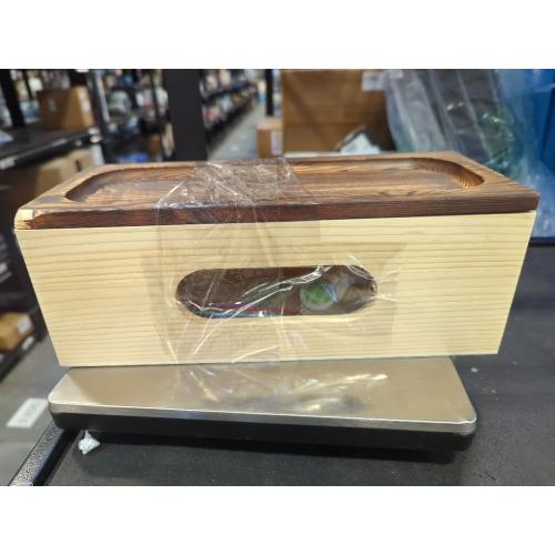 NATURE SUPPLIES Set of 2 Wooden Cable Management Boxes, Large and Medium Cord Organizer to Hide Wires and Power Strips for TV, Desk, Computer, Cable Storage and Organization, Dark Brown