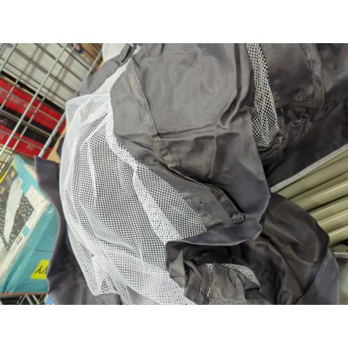 Large Baby Playpen 74''×50'', Play Pen Playards for Babies Toddlers, Ball Pit with Basketball Hoop & Soccer Nets, Kids Activity Fence Play Yard with Anti-Slip Base & Soft Breathable Mesh (Dark Grey)