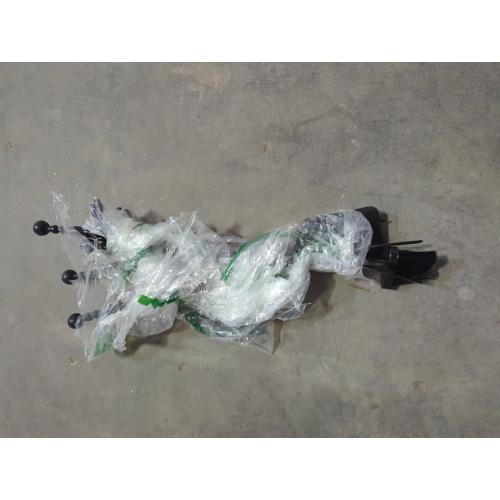 AMAGABELI GARDEN & HOME 5 Pcs Fireplace Tools Sets Black Handle Wrought Iron Large Fire Tool Set and Holder Outdoor Fireset Fire Pit Stand