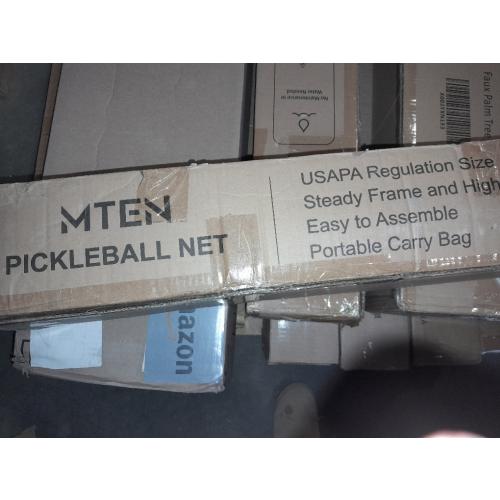 MTEN Pickleball Net, Portable Pickleball Net for Driveway, 22 FT USAPA Regulation Size, Steady Metal Frame, with Carrying Bag for Backyards, Driveways, Outdoor Indoor