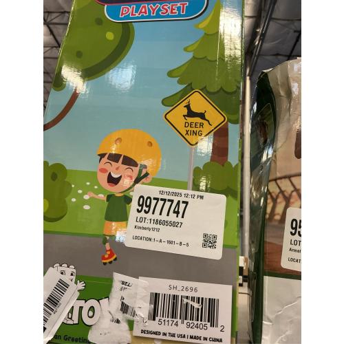 Attatoy 42 Large Traffic Signs Playset, 32pc Set; Street Sign and Traffic Light Set for Play with Ride-On Cars and Vehicles