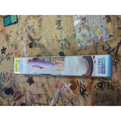 Powerful Milk Frother Handheld Foam Maker, Mini Whisk Drink Mixer for Coffee, Cappuccino, Latte, Matcha, Hot Chocolate, No Stand, Light Purple