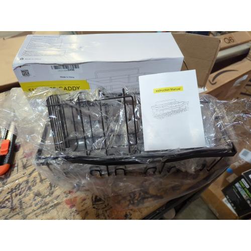 Veken Rustproof & Waterproof Shower Caddy 6-Pack, No Drilling Adhesive Shelves Rack with Soap Holder, Large Capacity Bathroom Organizers and Storage, Wall-Mounted Kitchen & Home Decor