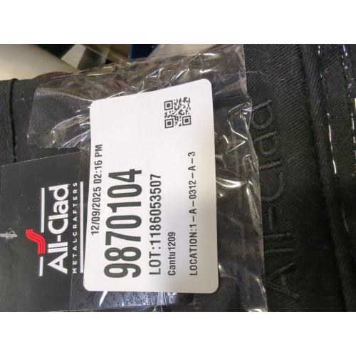 All Clad Silicone Oven Mitt: Heat Resistant up to 500 Degrees - 100% Cotton & Silicone, 14x7 Oven Mitt for Kitchen and Barbeque, 2-Pack, Black