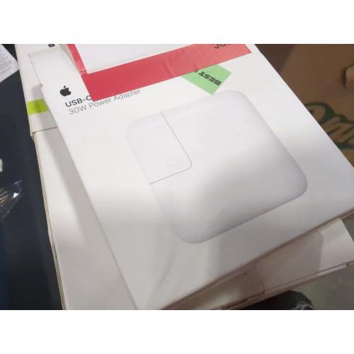 The Apple 30W USB‑C Power Adapter offers fast, efficient charging at home