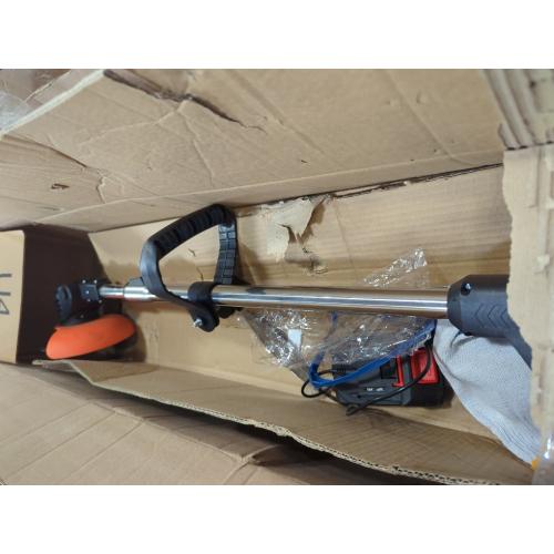 Weed Wacker 24V Eater Battery Brush Cutter, Electric Eater Battery Cordless stringles with 2 Batteries, 1 Charger, 3 Types Blades, Weed Wacker Battery Powered, Lightweight Battery Electric Weed