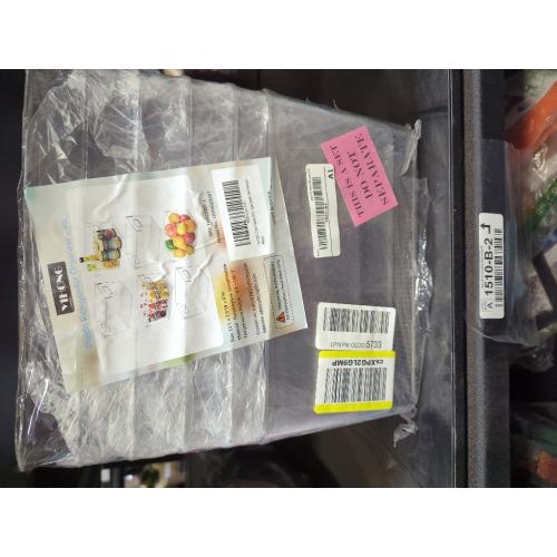 YIHONG 6 Pack Clear Pantry Organizer Bins, Plastic Containers with Handle for Kitchen,Freezer,Cabinet,Closet,Bathroom Under Sink Storage