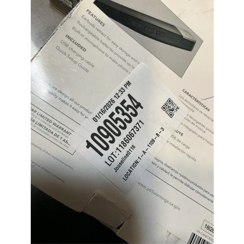 Insignia NS-CAHBTEB02 - Earphones with mic - in-ear - Bluetooth - wireless