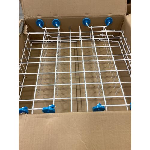 UPGRADED 808602302 Dishwasher Lower Rack Compatible with Frigidaire, Kenmore Bottom Rack Dishwasher Replacement with 154174501 Blue Wheels Replace 154432602 154432601 Dishwasher Rack Replacement