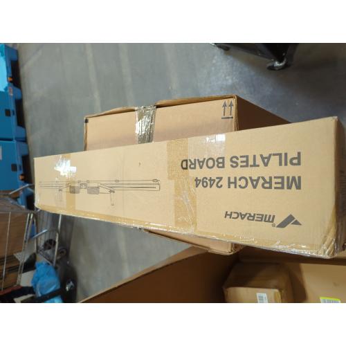 Grey and Orange MERACH Pilates Board, Multifunctional Abdominal Plate, Detachable Ab Trainer Machine with Anti-Slip Design, Portable Pilates Reformer for Core Workouts, Home Gym Equipment for Women