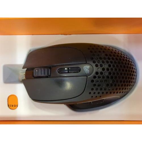 Glorious Gaming Model I 2 Wireless Gaming Mouse - Hybrid 2.4Ghz & Bluetooth, 75g Superlight, 9 Buttons (2 Swappable), RGB, PTFE Feet, MMO/MOBA/FPS, Long Battery Life, Side Thumb Rest - Black