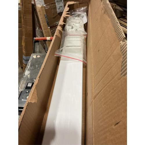 Curtain Conjoined Double Track, Heavy Duty Ceiling Rail for Living Room Bedroom Room Divider(White, 3-6ft)