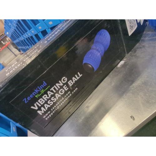 ZeenKind Vibrating Peanut Massage Ball for Plantar Fasciitis, Muscle Pain Relief with 4 Speed, Deep Tissue Therapy for Myofascial Release & Muscle Recovery, Neck Back Foot Roller Massager