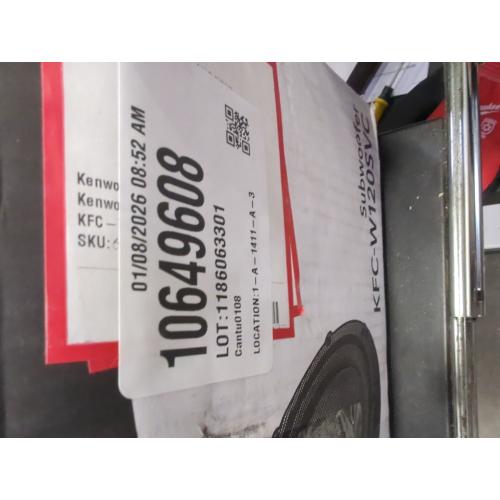 Kenwood - Road Series 12 Single-Voice-Coil 4-Ohm Subwoofer - Black