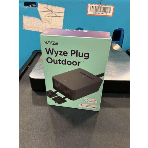 Wyze Plug Outdoor, Dual Outlets Energy Monitoring, IP64, 2.4GHz WiFi Smart Plug, Works with Alexa, Google Assistant, IFTTT, No Hub Required, Black
