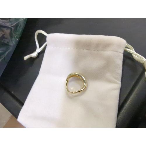 High End Pvd Non Tarnish Classic Stainless Steel Gold Color Ring For Women Her Jewelry Fashion Luxury Accessories Creative Gift