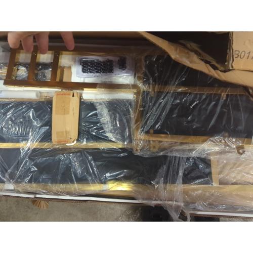 Size king Color Black Duncanville Upholstered King Platform Bed, Black