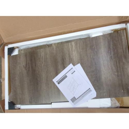 Wilkinson Farmhouse Full Murphy Bed with Large Storage Drawer & Charging Station, Gray