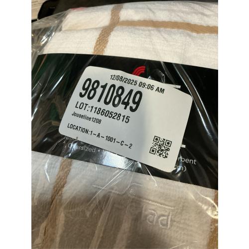 3 Packs All-Clad Checked Kitchen Towel: Highly Absorbent, Super Soft Long Lasting - 100% Cotton, 17x30 Tea Towel for Cleaning & Drying Dishes, Pans, Glassware, or Countertops, (1-Pack), Cappuccino