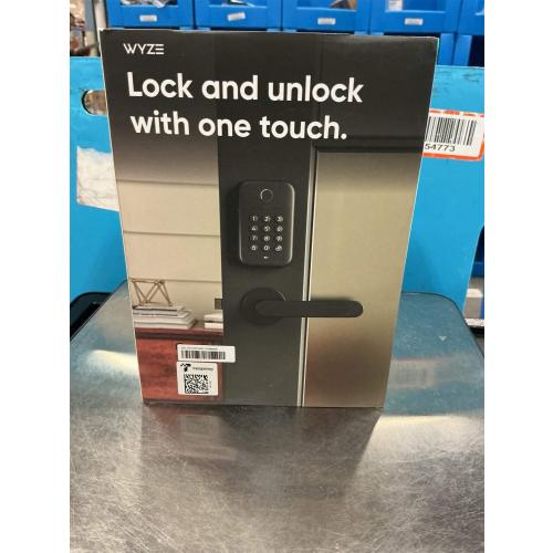 Wyze Auto-Lock Bolt, Fingerprint Keyless Entry Door Smart Bluetooth Deadbolt Replacement, Backlit Keypad, IPX5 Weatherproof, in-App History and Scheduled Access, BHMA, UL 20-Min Fire Rated