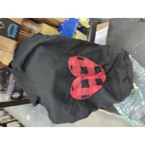 Dog Hoodie Sweater for Dogs Pet Clothes Black Buffalo Plaid Warm and Soft Breathable Cozy(XL)