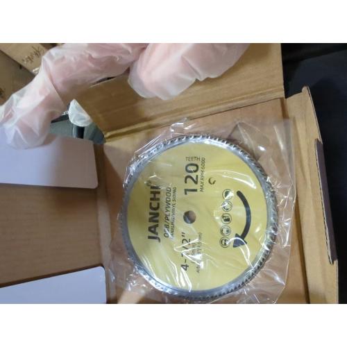 1Pack 4-1/2 Inch 120T Circular Saw Blade 3/8 Inch (9.5mm) Arbor, Plywood, OSB, Paneling and Vinyl Siding Fast and Smooth Cutting Saw Blade