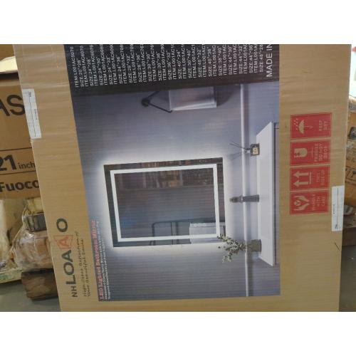 LOAAO 24X32 LED Bathroom Mirror with Lights, Anti-Fog, Dimmable, Backlit   Front Lit, Lighted Bathroom Vanity Mirror for Wall, Memory Function, Tempered Glass, Shatter-Proof, ETL Listed