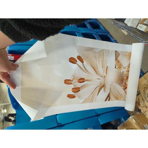 LZIMU 5Pcs Large White Gold Flower Wall Art Abstract Lily Floral Picture Elegant Blooming Canvas Print Modern Beige Painting Living Room Bedroom Decor (Gold, (8x14inx2 8x18inx2 8x22inx1))