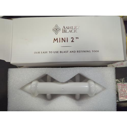 White FasciaBlaster Mini 2 by Ashley Black - Cellulite Massager Tool - Deep Tissue and Pressure Point Massage Stick - Support for Discomfort and Body Sculpting