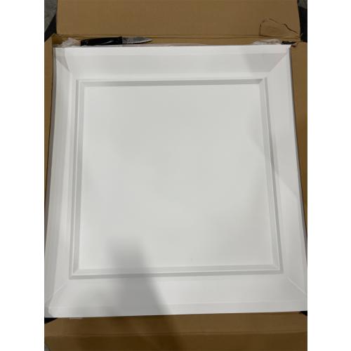 Art3dwallpanels Ceiling Tiles 24 x 24 Drop Ceiling Tiles, 12 Pack Drop in High Grade PVC Wall Panels, Fire Rated, Waterproof, Light Weight, Cover 48 Sq.Ft, White