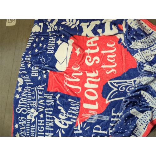InnoBeta Texas Gifts Blankets Throws Bed Flannel Plush, Texan, Souvenir, Home Decor, US State Gift, Birthday Presents for Women, Men, Friends (50x 65)
