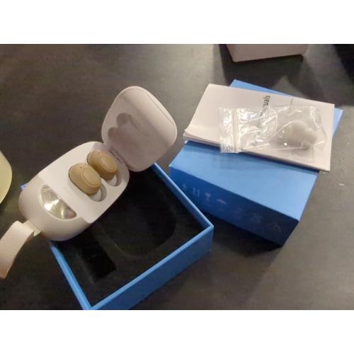 CIS Hearing Aids for Seniors, Rechargeable Hearing Aid with Noise Cancelling for Adults, Invisible Hearing Amplifiers with Charging Box, Easy to Carry