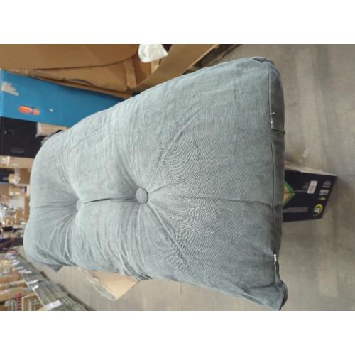 Sleeping Back Rest Pillows with Removable Cover Triangle Reading Pillow for Sitting in Bed Adult Dark Gray