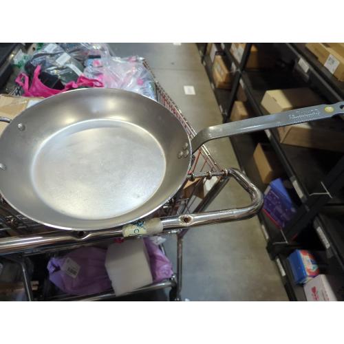 De Buyer MINERAL B Carbon Steel Fry Pan - 12.25” Diameter, 9” Cooking Surface - Ideal for Searing, Sauteing & Reheating - PFAS, PFOA & PFOS Free - Made in France