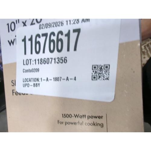 bella 10 x 20 Electric Griddle with Warming Tray, EverGood™ Ceramic Nonstick Coating & Removable Temperature Probe, Dishwasher-Safe Drip Tray & Cool Touch Handles, 1500 Watt, Oatmilk