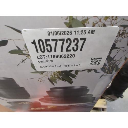 Our Table Landon 16-Piece Dinnerware Set in Pepper