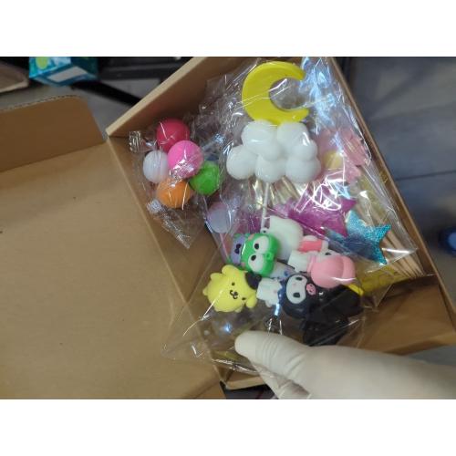 34 Pcs Cute Anime Cake Topper, Educatgame Kawaii Anime Cake Decorations Figures Set, Great for Theme Birthday Party Decoration Supplies