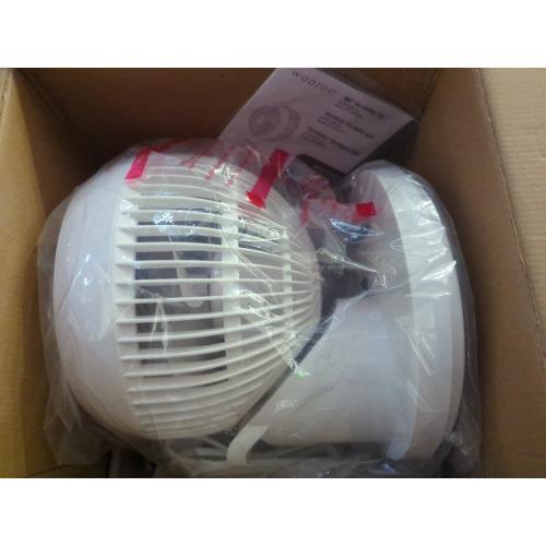 IRIS WOOZOO 360° Oscillating Fan with Remote & Timer, 3 Speed Settings, White