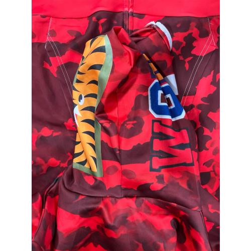 Shark Jaw Camo Jacket Hoodie Shark Mouth Sweatershirt Full Zip Up for Adults (Size M)