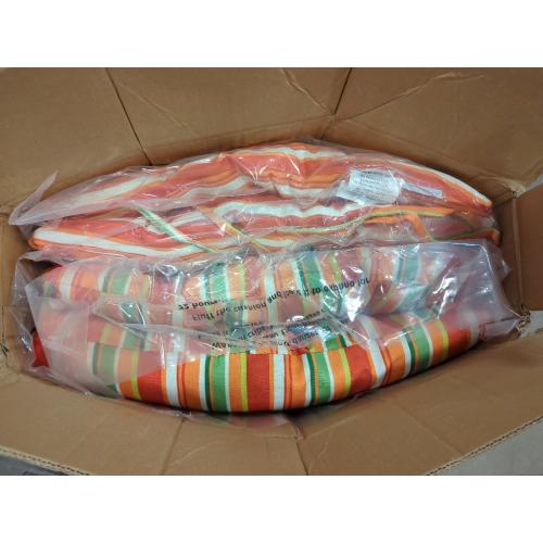 2 Pack 46x22 EAGLE PEAK Tufted Outdoor/Indoor High Back Patio Chair Cushions, Set of 2, 46'' x 22'', Rainbow