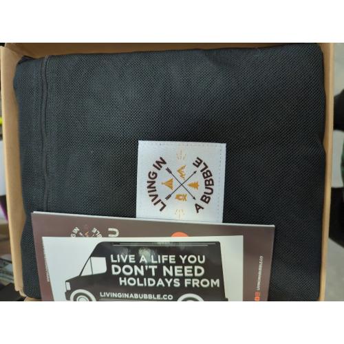 Living in a Bubble Van Bug Screen for Mercedes-Benz Sprinter Mid/High Roof and Other Campervans, Universal Size Sliding Door Flyscreen Mosquito Net, Center Magnetic Closure (Large)