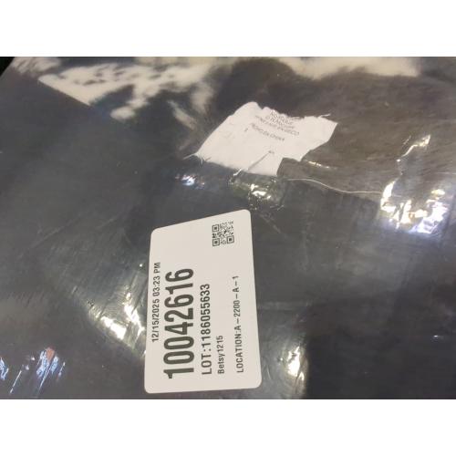 Bedfolks Waterproof Kennel Pad,Plush Dog Crate Bed with Removable, Washable Faux Fur Cover for Extra Large Dogs, Fluffy - 41x27, Black-White Cowhide