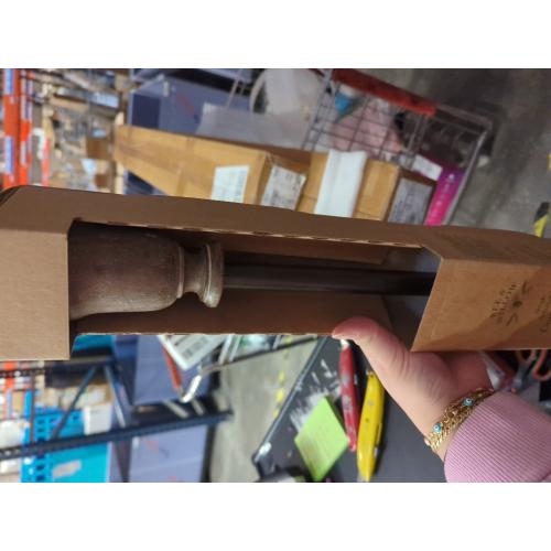 Bee & Willow Selah 48 to 84-Inch Adjustable Curtain Rod Set in Oak