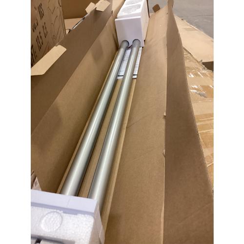 1 Inch Curtain Rods 72 to 144 Inches (6 to 12 ft) Telescoping Single Drapery Rod, USFOOK Heavy Duty Curtain Rods for Windows with Silver Decorative Translucent Finials