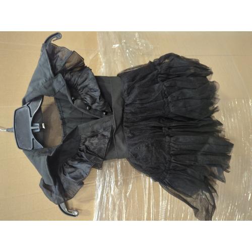 Toddler Baby Girls Black Dress Kids Black Party Costume 1-2 Years
