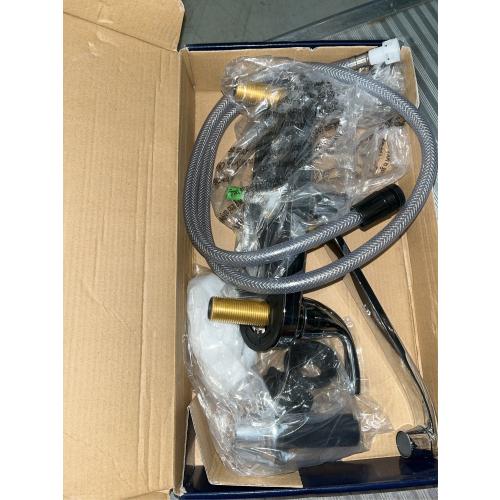 Project Source Dover Chrome 2-Handle Deck-mount Low-arc Handle Kitchen Faucet (Deck Plate Included)