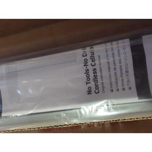 LazBlinds Cordless Cellular Shades, No Tools No Drill Blackout Honeycomb Shades Pleated Blinds for Windows, 33 W x 64 H, Midnight Black