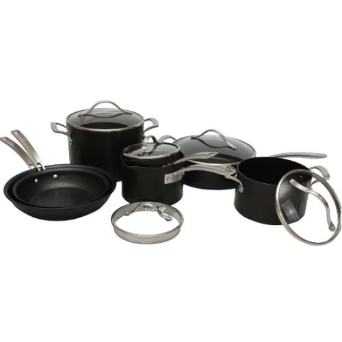 Kirkland Signature 12-piece Hard Anodized Cookware Set Black
