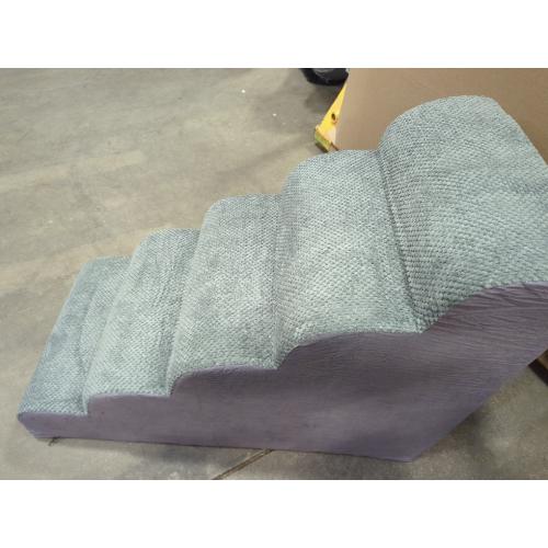 Dog Stairs for Bed and Couch, Non-Slip 5-Step Pet Stairs, 24 High Sofa Foam Dog Ramp - Best for Small Pets, Dogs and Cats with Joint Pain