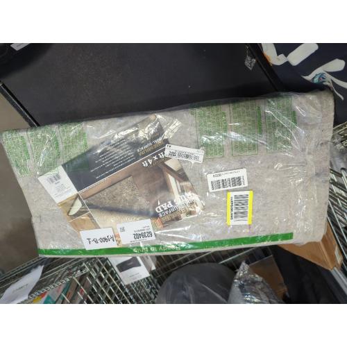 Mohawk Home 2' x 4' Non Slip Rug Pad Gripper 3/8 Thick Dual Surface Felt   Rubber Gripper - Safe for All Floors